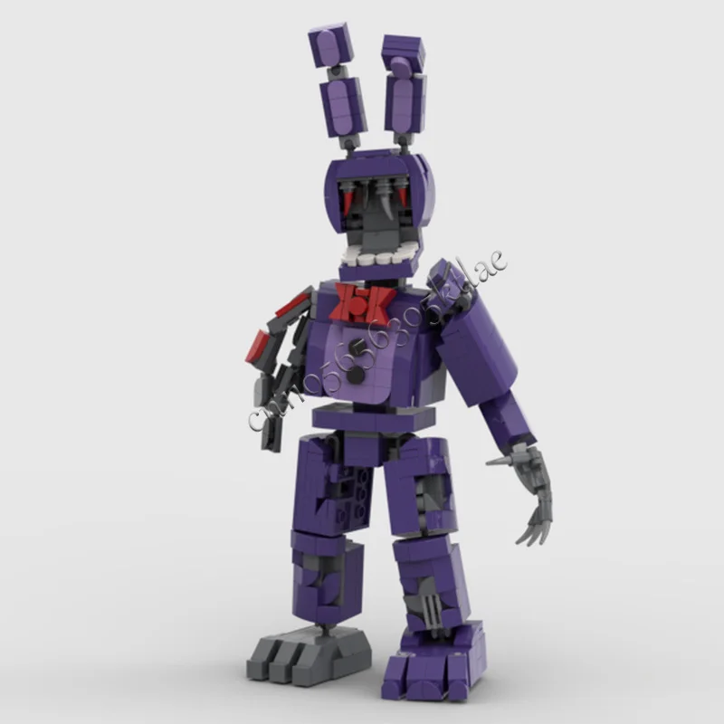 539 pièces de la série de personnages de jeu populaires Frayed Bunny Golem MOC, blocs de construction modulaires personnalisables, briques simples, jouet d'assemblage DIY, cadeau