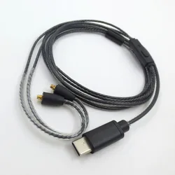 Type C to MMCX Earphone Cable for Shure SE215 SE315 SE425 SE535 SE846 UE900 MMCX Audio Cable to USB C for WESTON W10 W20 W30 W40