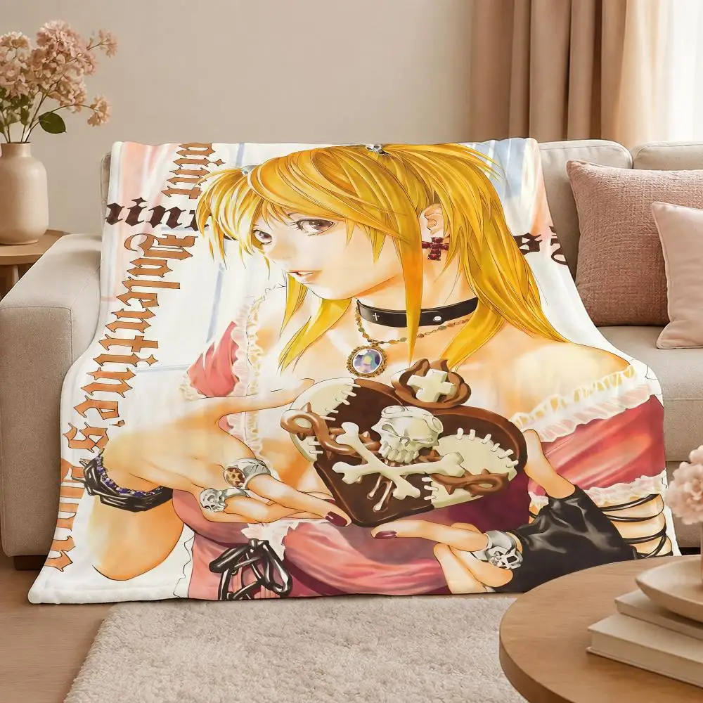 Anime D-Death Note Dark Japanese Mystery Throw 320g Soft Flannel Fleece Throw Blanket Cover Sofa Bed Dorm Nap Gift