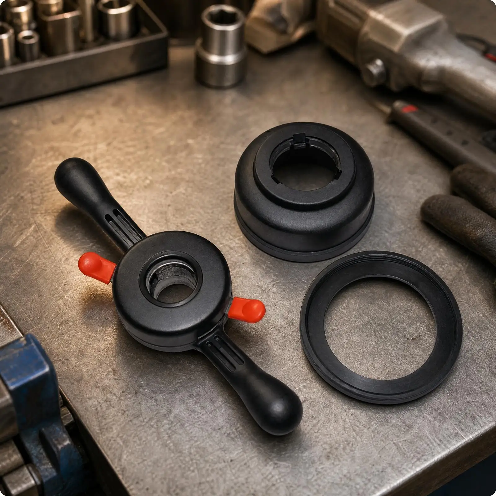Hand Operated Tire Balance Wheel Lock Nut with Built in Grips for Workshop Equipment