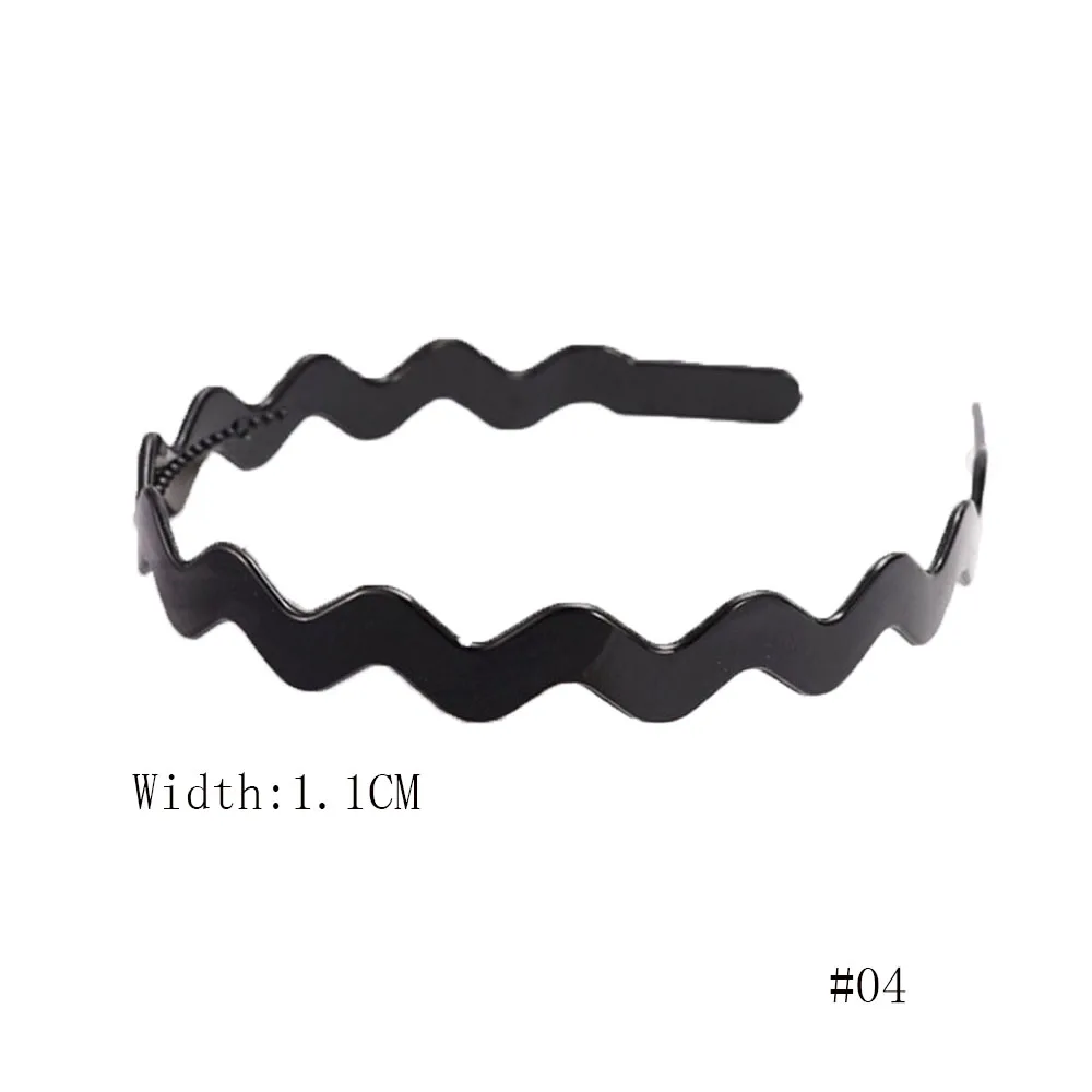 

Fashion Washing Unisex Women Anti-slip Black Wavy Hair accessories Hair Hoop Head Hoop Headband