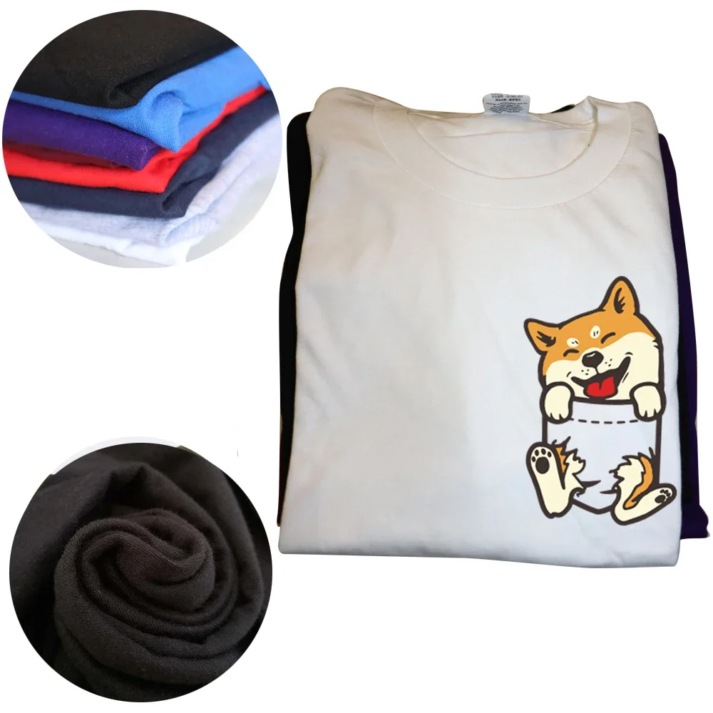 مضحك جيب شيبا اينو قدم لطيف أكيتا الكلب عاشق مالك تي شيرت الجرافيك الشارع الشهير قصيرة الأكمام هدايا عيد الميلاد تيشيرت صيفي