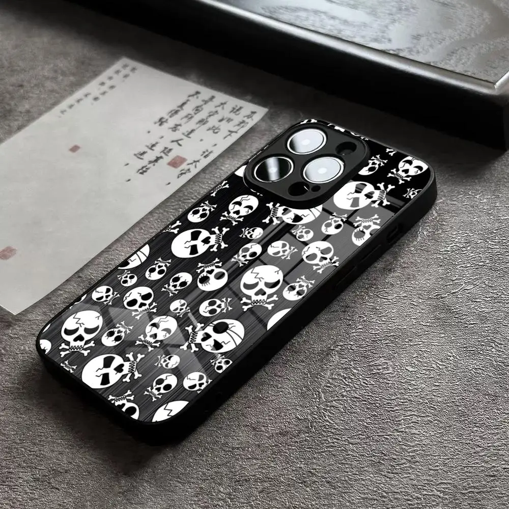 Emo Blue Skull Y2K Phone Case For IPhone 15 Pro Max 14 Plus 17 Pro Max 12 11 13 X XR XS 16 Plus Air SE Glass Cover - view 6