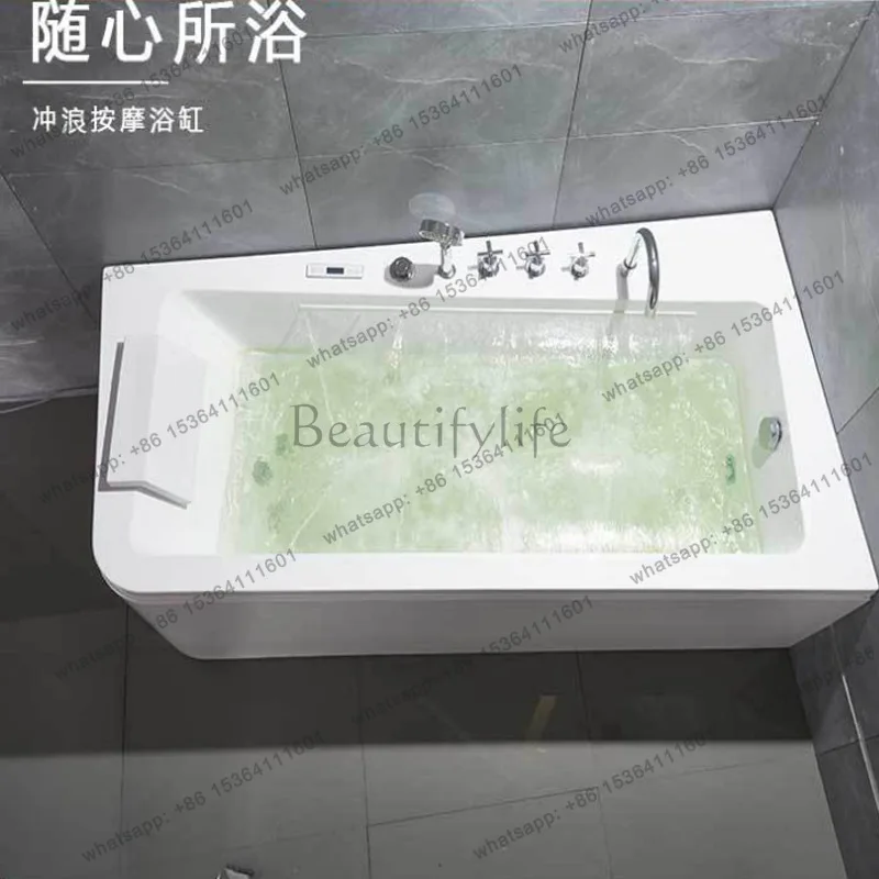 

Bathroom Household bathtub Light luxury Japanese deep soaking bathtub Massage constant temperature heating acrylic