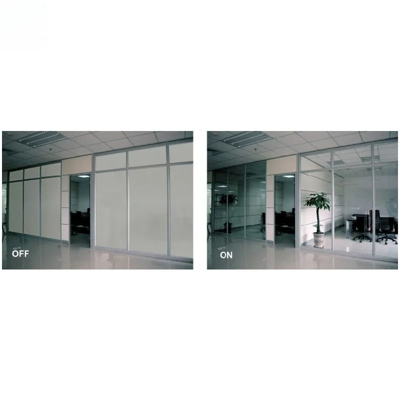 High Quality Decorative Clear Smart Glass PDLC Film Projection Screen Modern Design for Office/Meeting Room Partition/Privacy