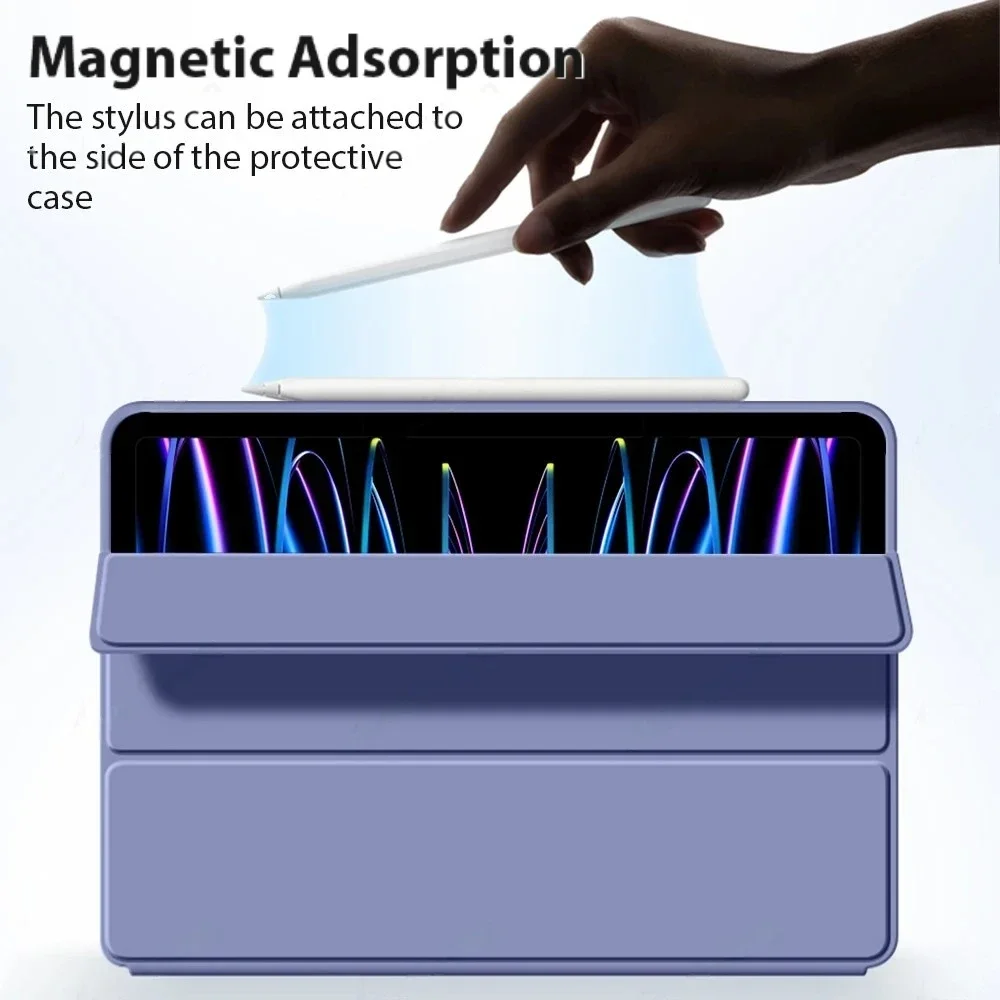 حافظة كمبيوتر لوحي رسمية من السيليكون السائل لهاتف أبل آي باد A16 حافظة كمبيوتر لوحي ذكي قابل للطي حافظة آيباد 11th الجيل 11 بوصة 2025 #2