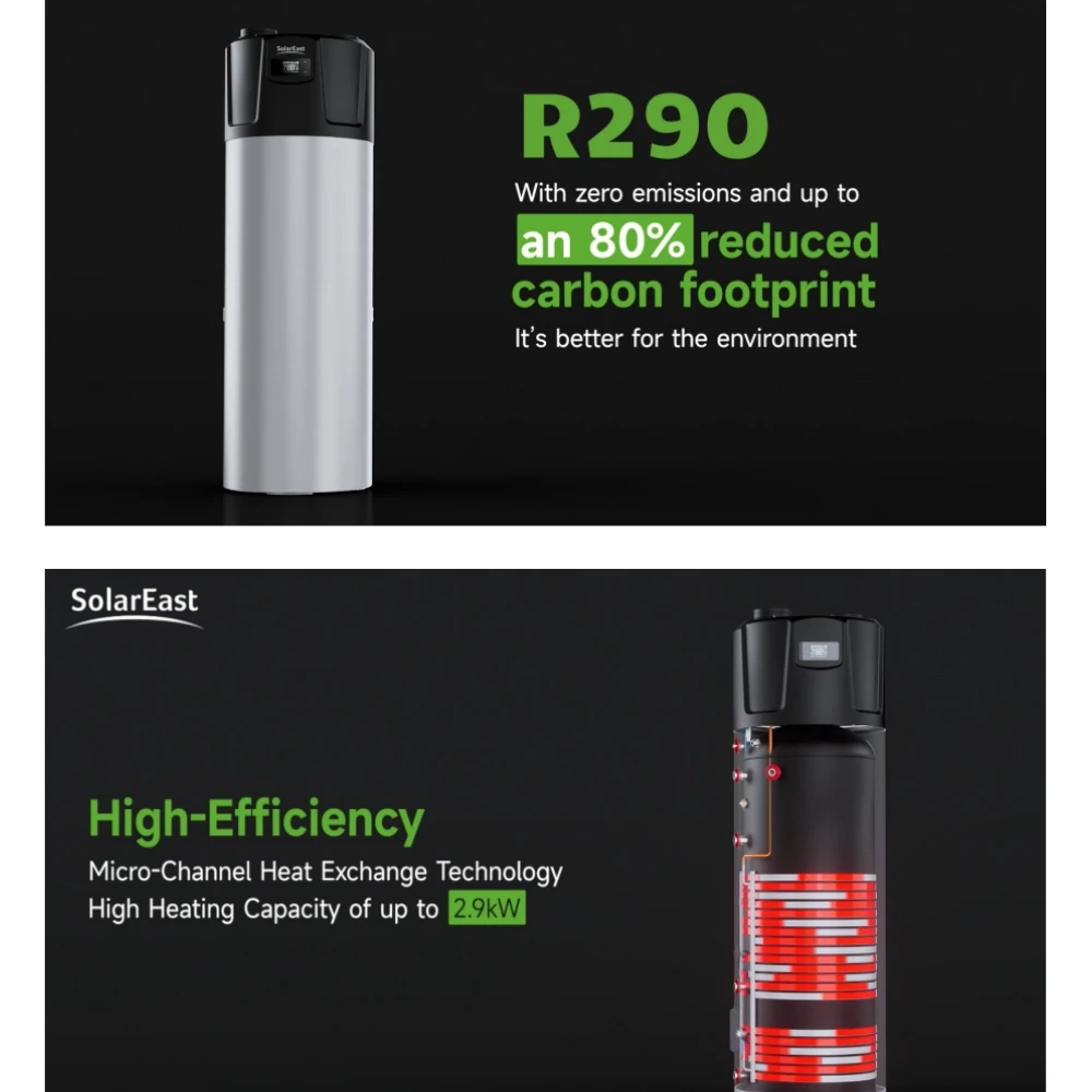 

Equipment Smart Library Hot Selling 200L air Source Heat Pump Water Heater All in One Heat Pump