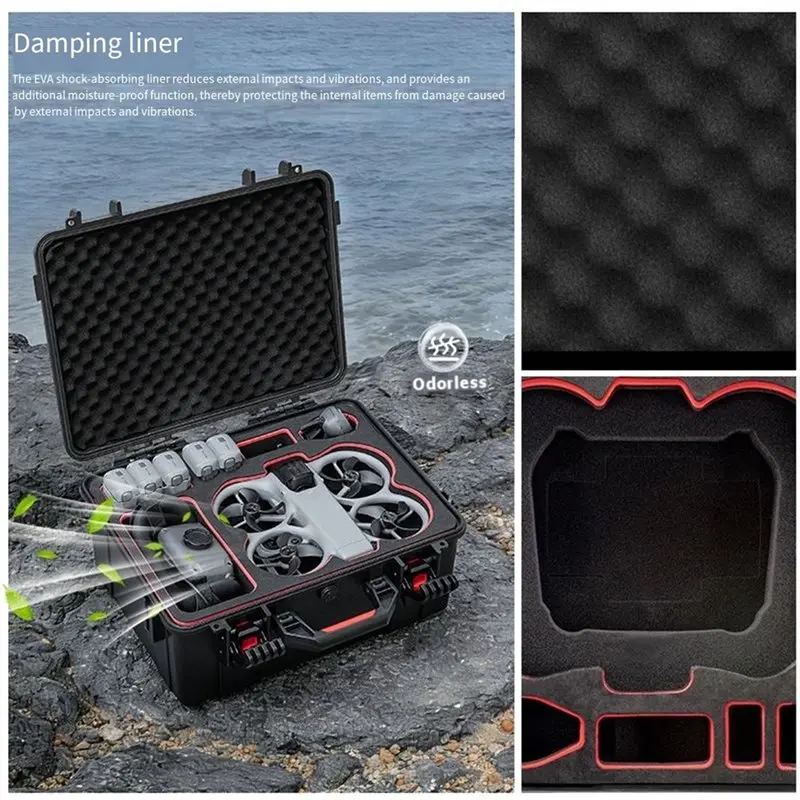 For DJI Avata 360 Fly More Combo Carrying Case Waterproof Storage Box Bag For DJI RC 2 Controller Accessories Organizer