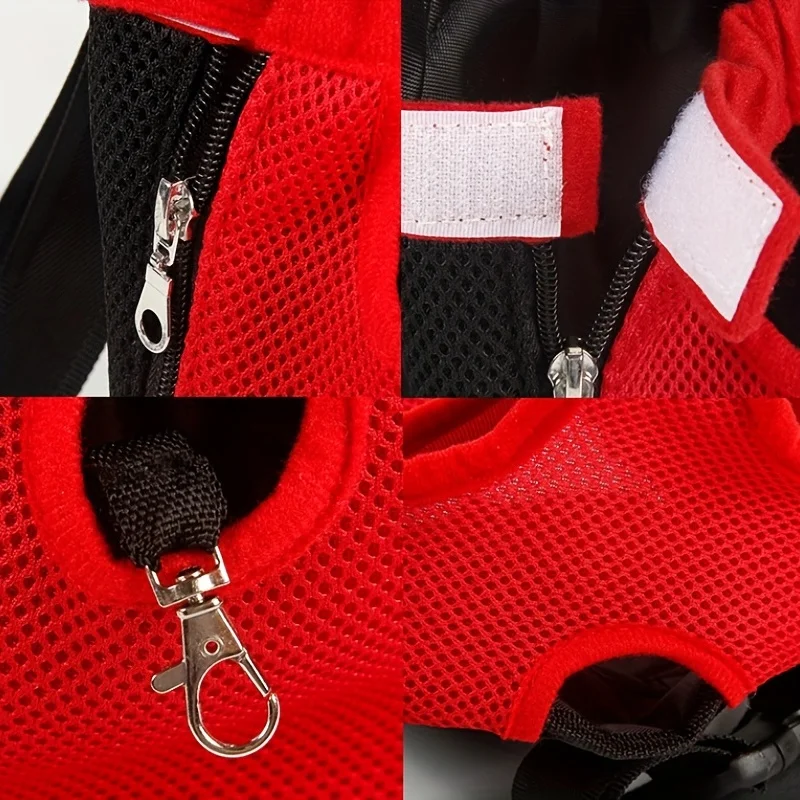 小型犬と猫用の通気性のあるバックパック - 快適なショルダーストラップとメッシュデザインで旅行が簡単