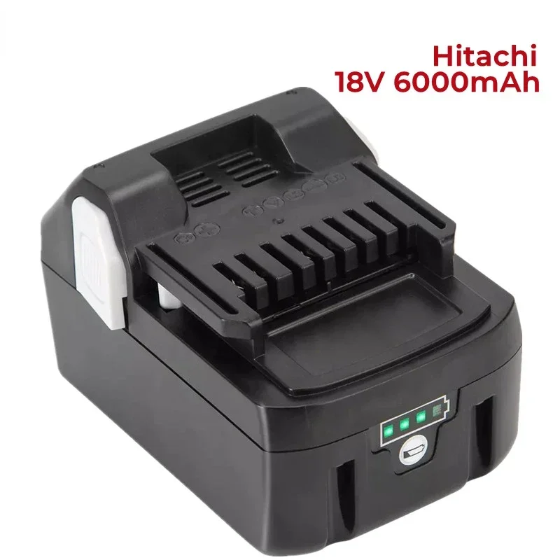 

18V 6000mAh Lithium-ionen-akku Akku-bohrschrauber Werkzeug akku für Hitachi BCL1815 EBM1830 BSL1840 Batterie led-anzeige