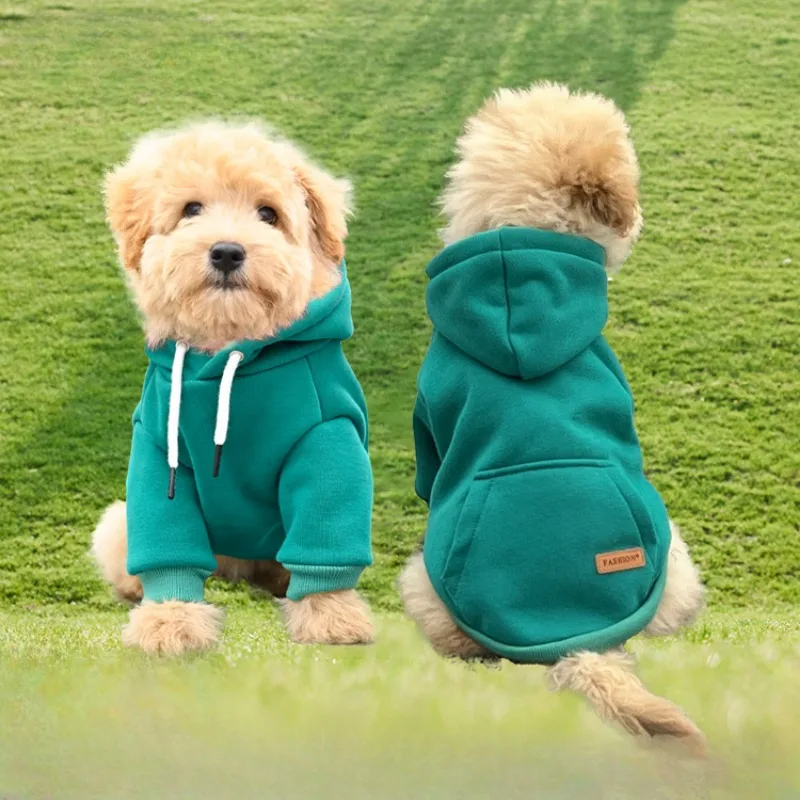 Pet Dog Clothes Hoodie Sweater Fleece Small Medium Dog Clothing Coat Jacket Sports Outdoor Sweatshirt Puppy Bichon Teddy Costume