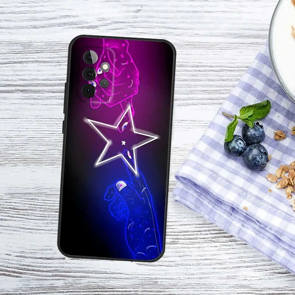 حار الفرقة T-TV فتاة الهاتف حقيبة لهاتف سامسونج غالاكسي A13 ، A21s ، A22 ، A31 ، A32 ، A52 ، A53 ، A71 ، A80 ، A91 غطاء الهاتف الأسود الناعم