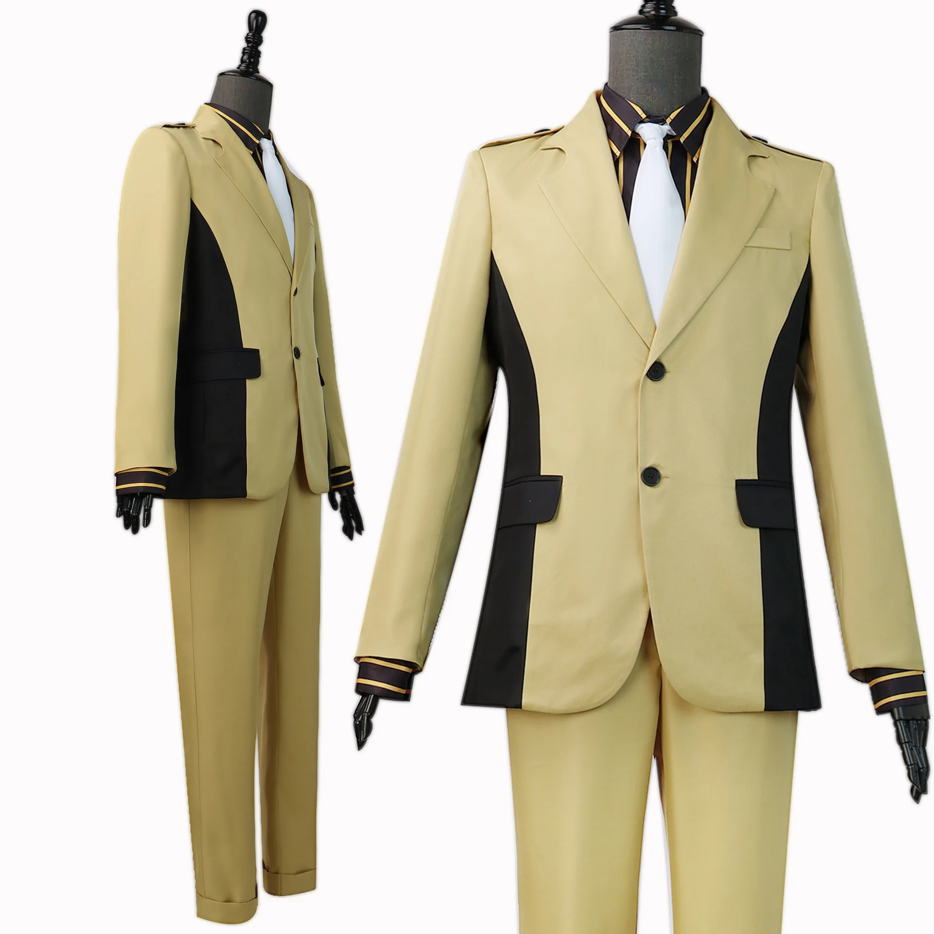 

Cosplay Costume Of Finn O'Donnell, The Male Lead Of "The High Card", In A Yellow Suit Set, Cosplay Anime