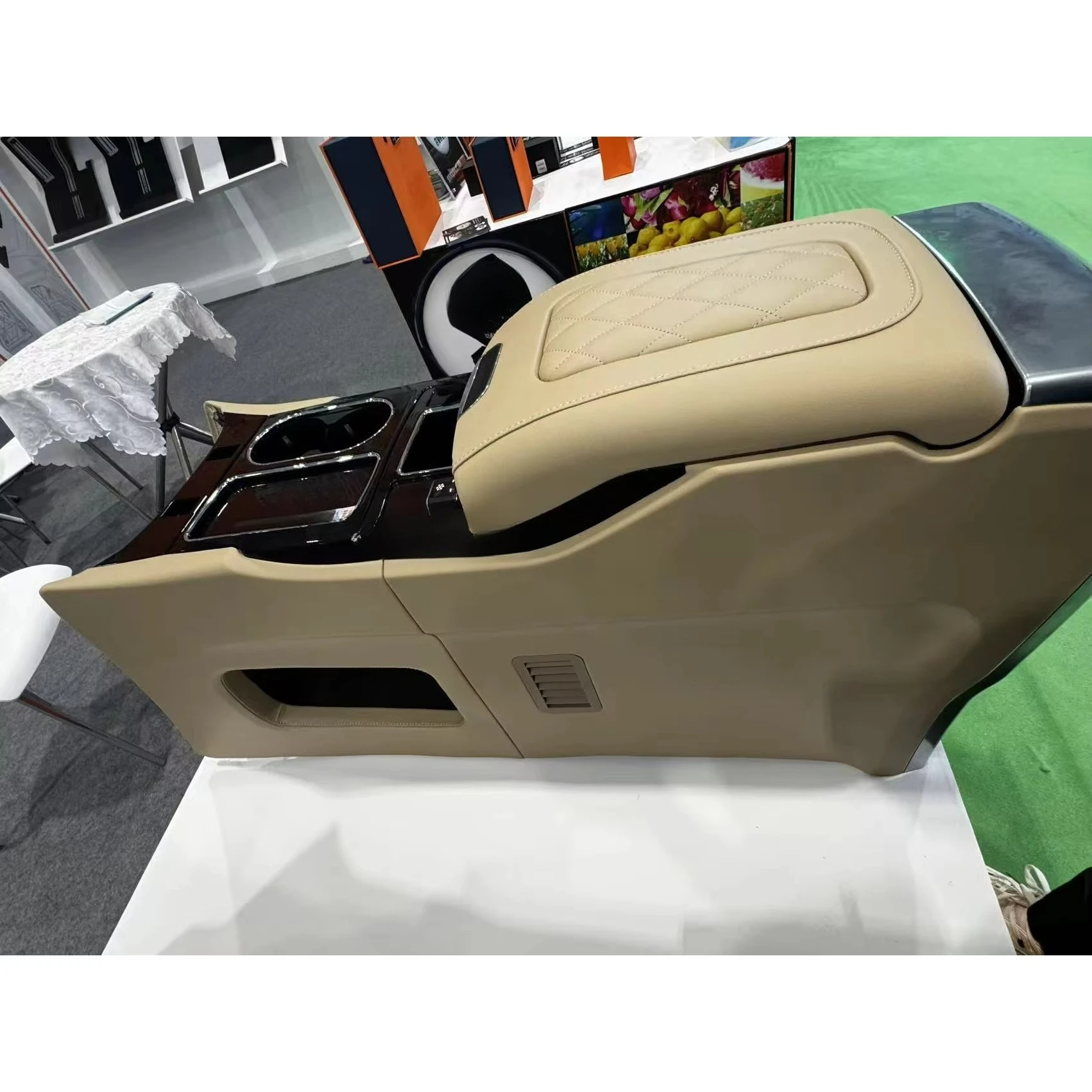 Electric Storage Box Armrest Box with Compressor Refrigerator Center Console for 20 Series