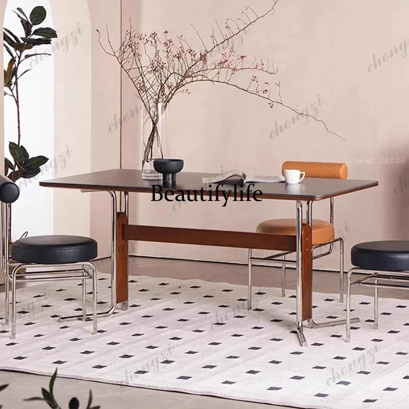 

P182 Reception Designer Dining Table Lounge Portable Office Service Dining Table Restaurant Salon Mesas De Comedor Kitchen
