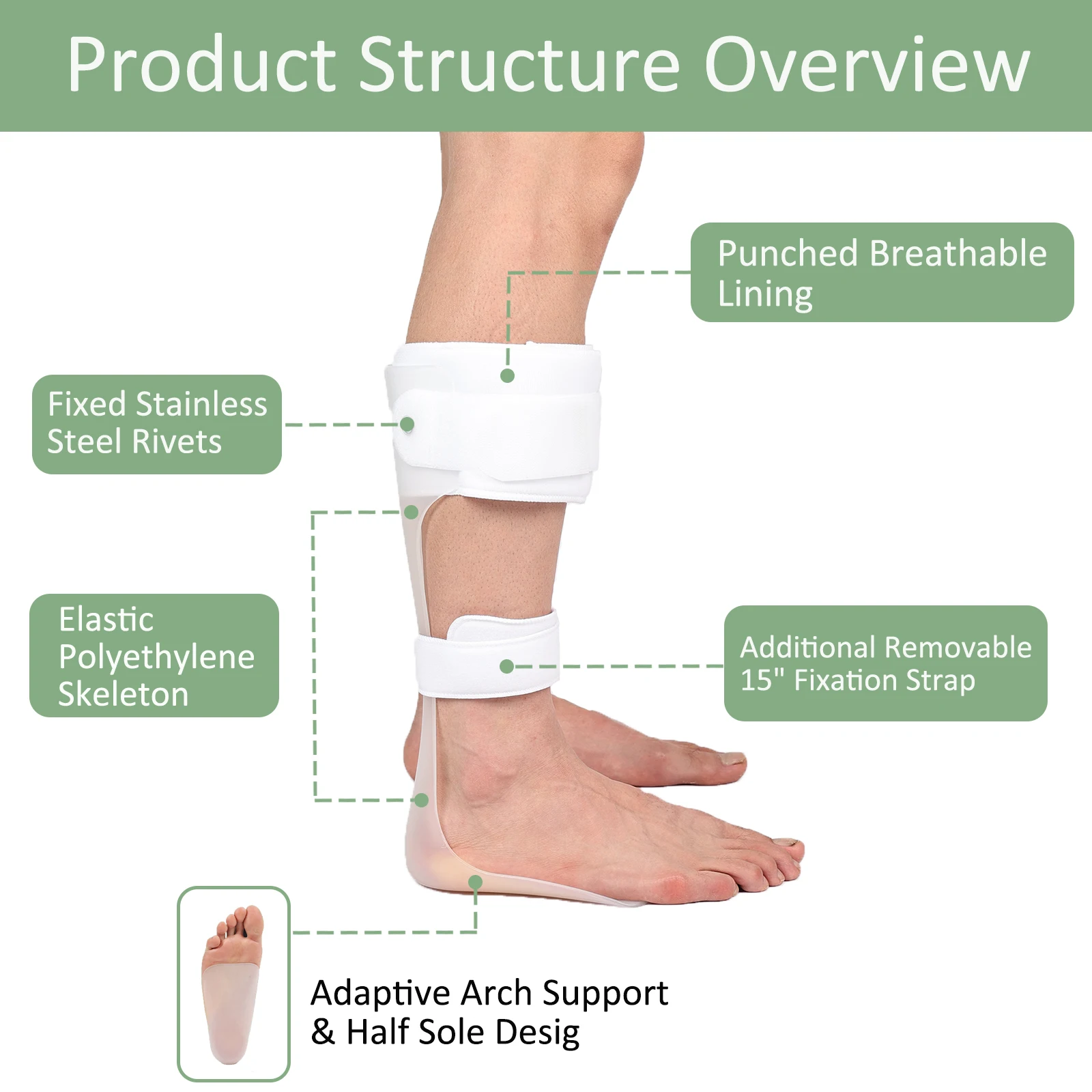 AFO Drop kaki penjepit untuk b - Ankle Mobility Band ulasan dan harga
