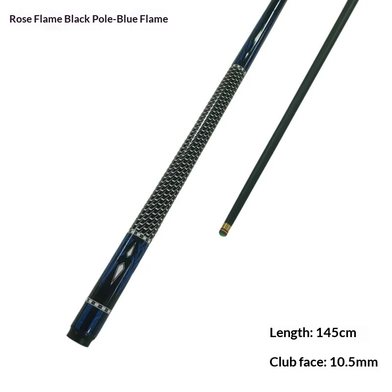 Stik Biliar Snooker Serat Karbon Teknologi Tinggi Ujung 8mm Gaya Cina Ringan Tahan Lama Seimbang untuk Pemula dengan Aksesoris