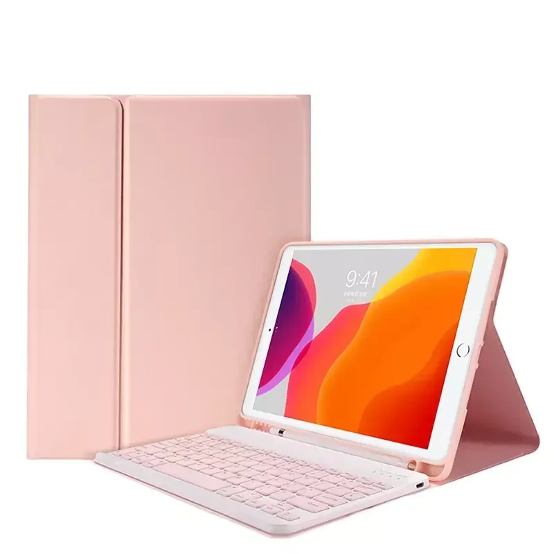 For iPad Pro 12.9 inch 6th/5th/4th/3rd Keyboard Case Mouse Magnetic Wireless Colorful Keyboard Leather Case Cover 2022 2018 2021