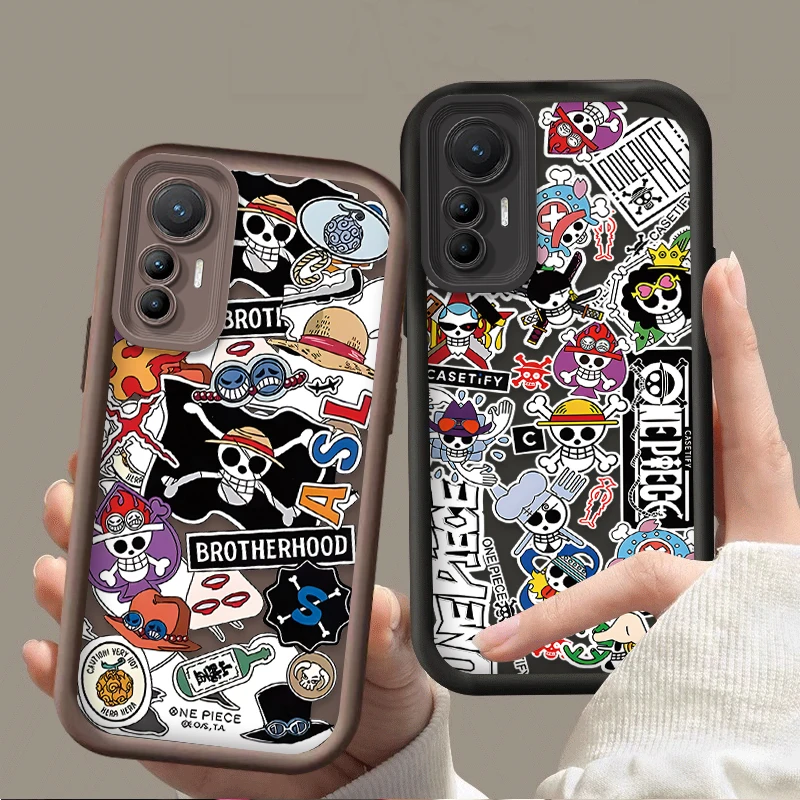 Anime O-One Pieces Label Phone Case For Xiaomi Mi 13T 12T 11T 13 12 11 Lite 5G NE POCO X6 X5 X4 GT X3 NFC F3 F4 F5 F6 M6 Pro 4G