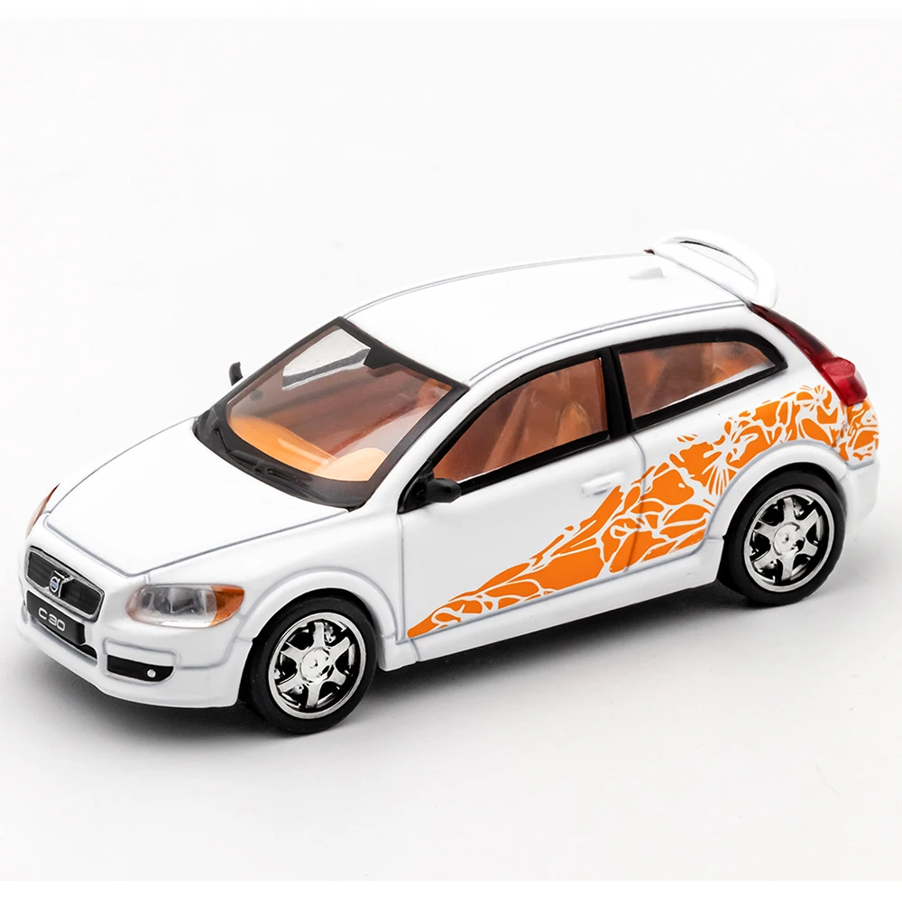 DCT 1/64 C30 Mini modelo de coche, vehículo Vintage, juguetes fundidos a presión con caja de exhibición, colección de Hobby para adolescentes y