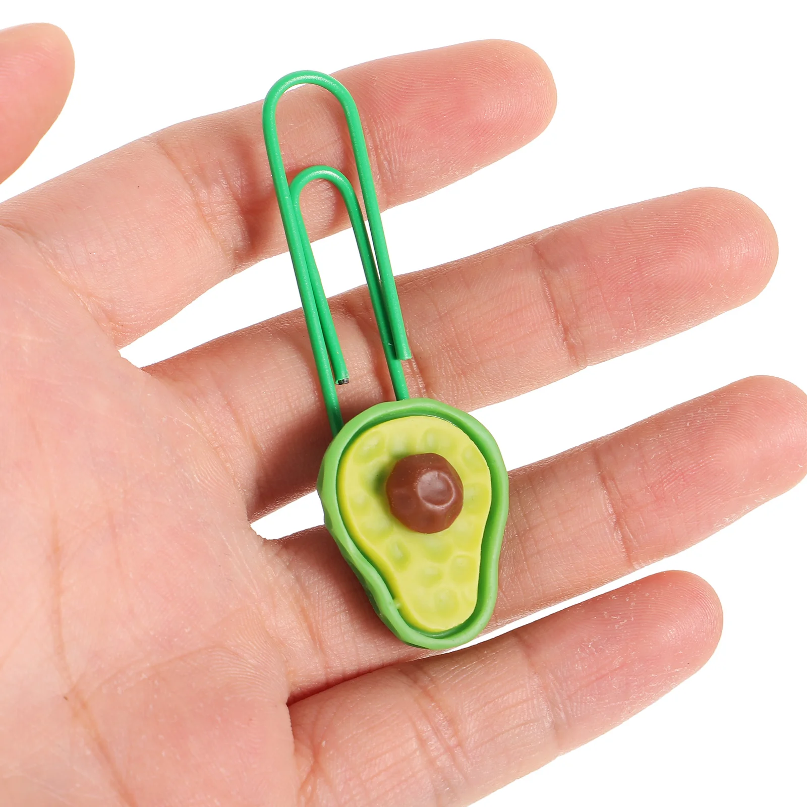 

6Pcs Avocado Bookmark Clips Fruit Shape Creative Office School Supplies Lovely Photo Album Holder DIY Decorative