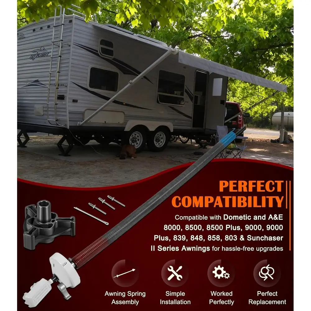 مجموعة ذراع التواء المظلة بونبو 3108399.035B RV | اليد اليمنى - يناسب Dometic A&E 8000 8500، 8500 Plus، 9000، 9000 #3