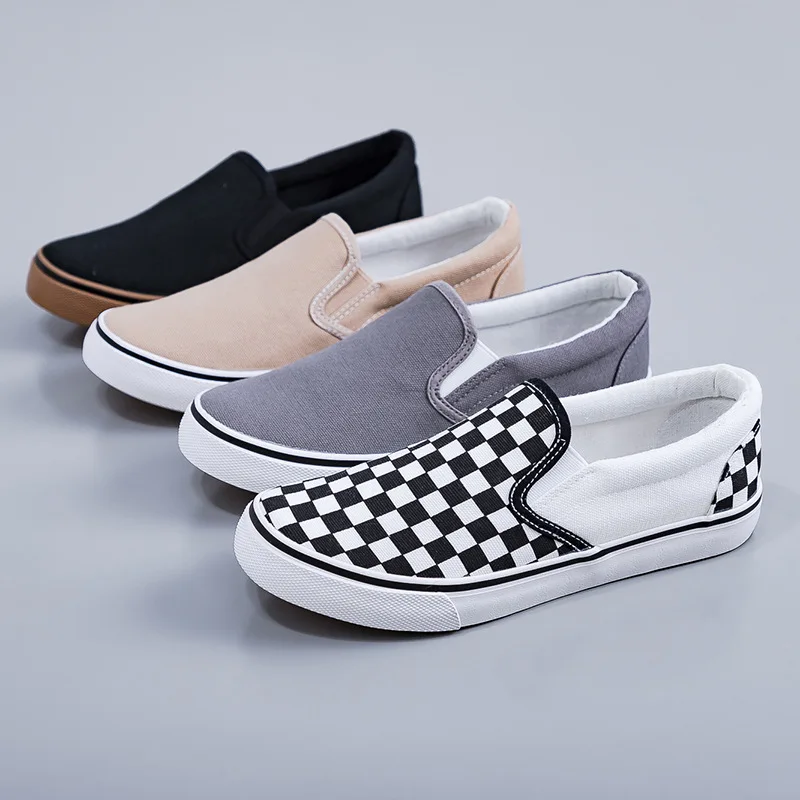 

Hand-Painted Canvas Shoes WomenElastic Unisex Spring Shoes Style Korean Flat Heel Breathable Cotton Lined All-Season Footwear