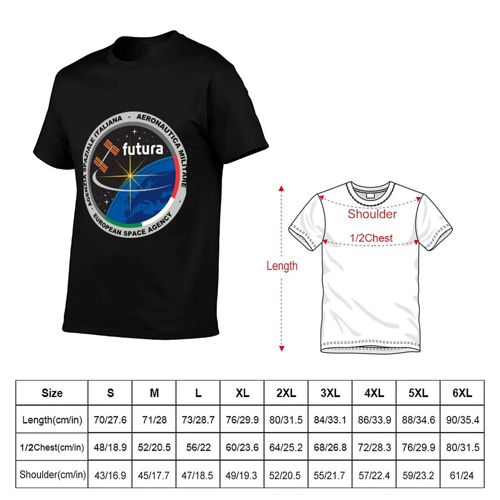 Futura Mission Patch T-Shirt t shirt for man t shirts for man pack cotton T-Shirt