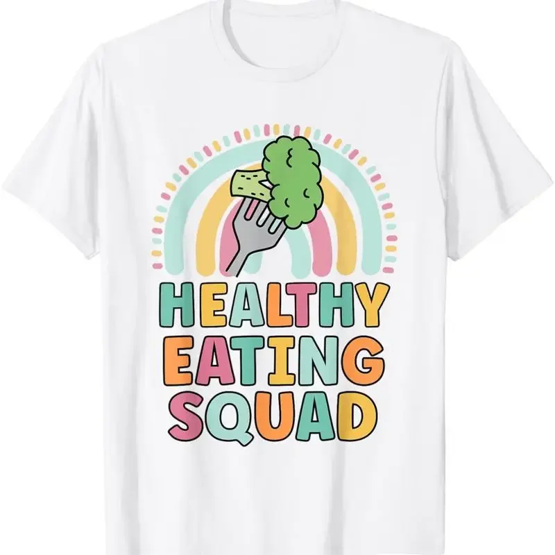 Healthy Eating Squad Funny Matching For Girls Food Diet T Shirt