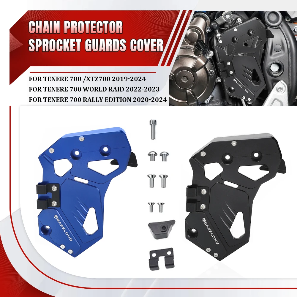 

For Yamaha Tenere 700 /XTZ700 2019-2024 Tenere 700 Rally Edition 2020-2024 Motorcycle CNC Chain Protector Sprocket Guards Cover