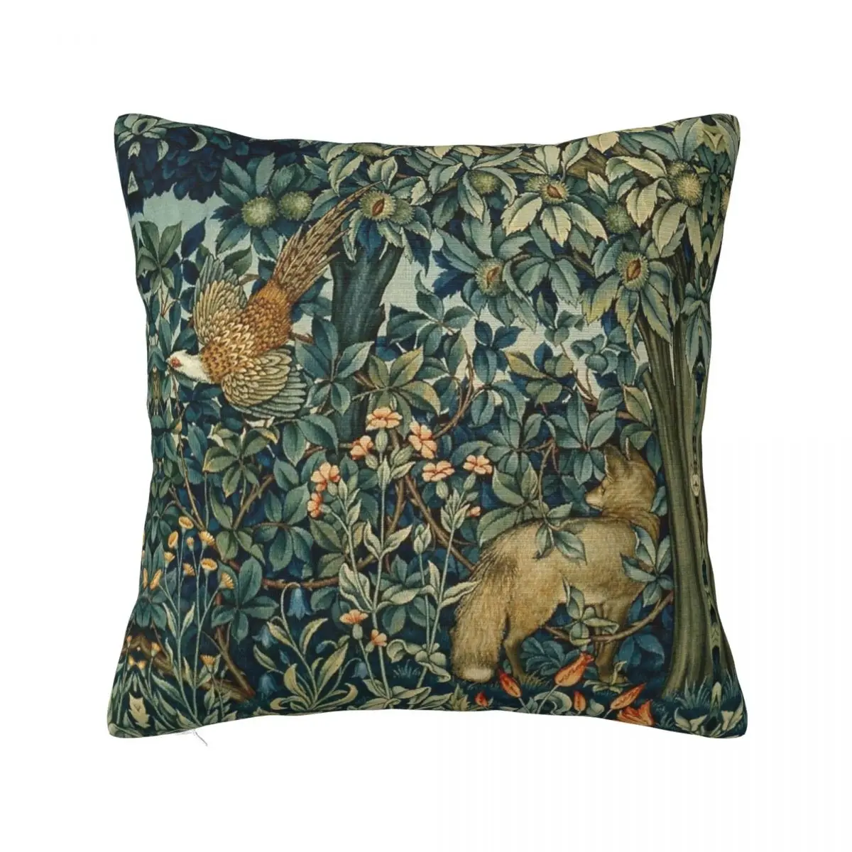 

New Style Home Pheasant And Fox William MorrisDecoration Pillowcases Merch Pillow Covers Zippered Multi Size