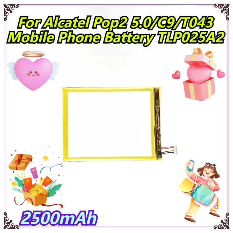 

2500 мАч для Alcatel Pop2 5.0/C9/T043, аккумулятор для мобильного телефона TLP025A2
