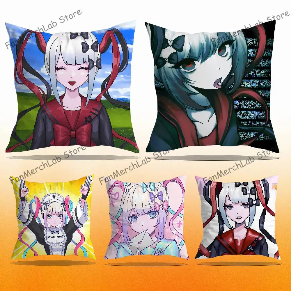 

N-Needy S-Streamer Overload Pillow Covers Cartoon Sofa Decorative Home Double-sided Printing Short Plush Cute Cushion Cover