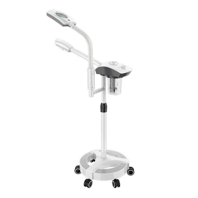 

STLFHot Sale New Arrival Beauty Salon Professional Ozone Face Facial Steamer Machine With Magnifying Lamp