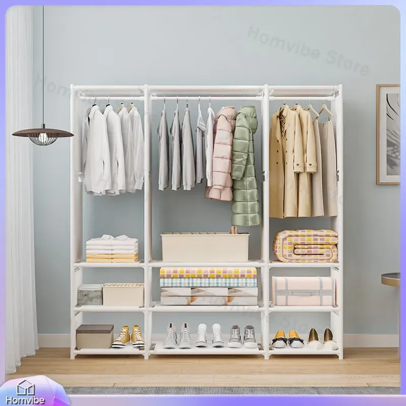 Simple Wardrobe Closet Portable Clothes Storage Cabinet Multi Layer Organizer Rack for Bedroom Dormitory Home Furniture