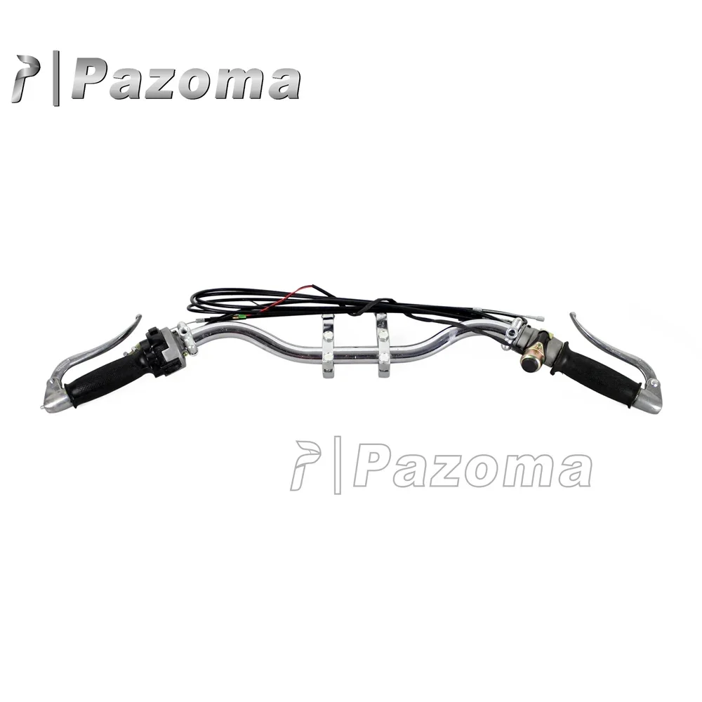 ل DB KS750 K750 R75 BW40 دراجة نارية كلاسيكية كاملة المقود عدة Dnepr الأورال Sidecar دواسة فرامل رافعة خنق قبضة بار