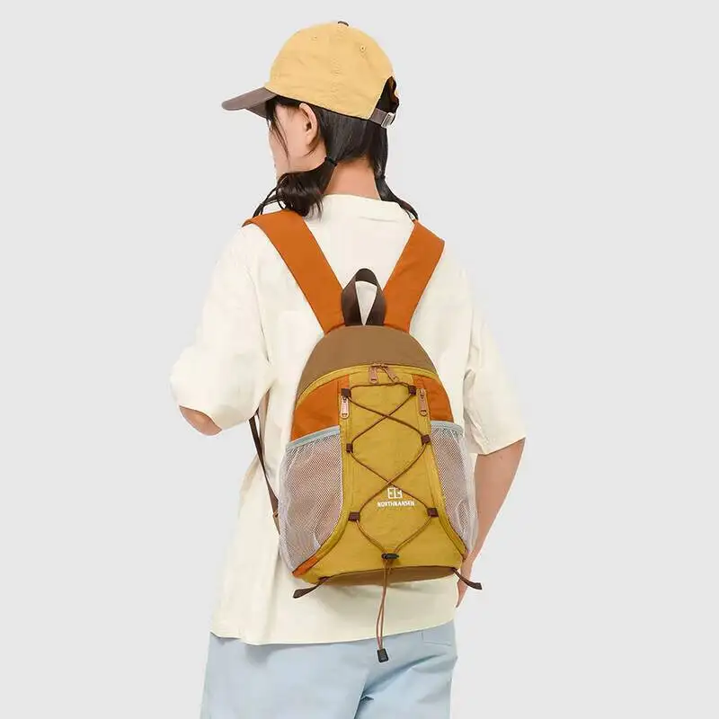 Everyday Laptop Backpack Commuter Daypack With Cute Color Block Slim Tear Resistant Bag Travelling College Hiking Sports