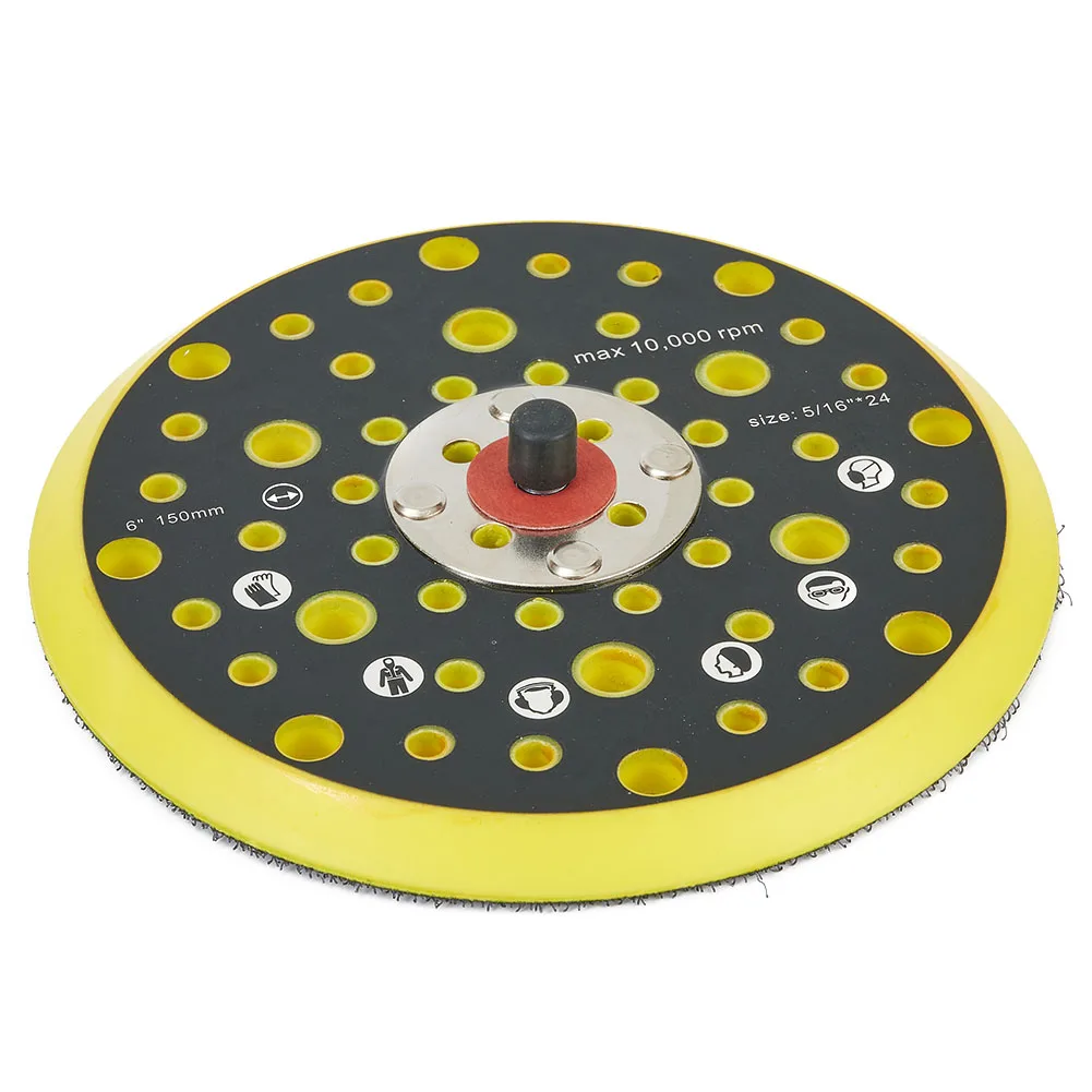 High Quality Hot New Nice Portable Backing Pad Plant Labels Sanding 1* 1PC 52 Holes 6 Inch Accessories Backing