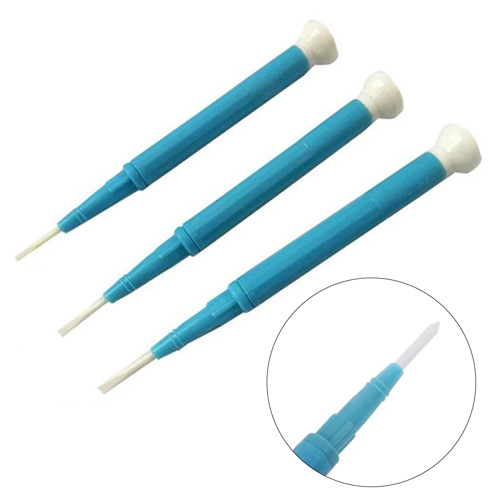 Screw Driver Screwdriver CD-15/20/25 Flat Point Non-inductive 113mm/4.45in 3-piece Set Adjustment Batch Ceramic