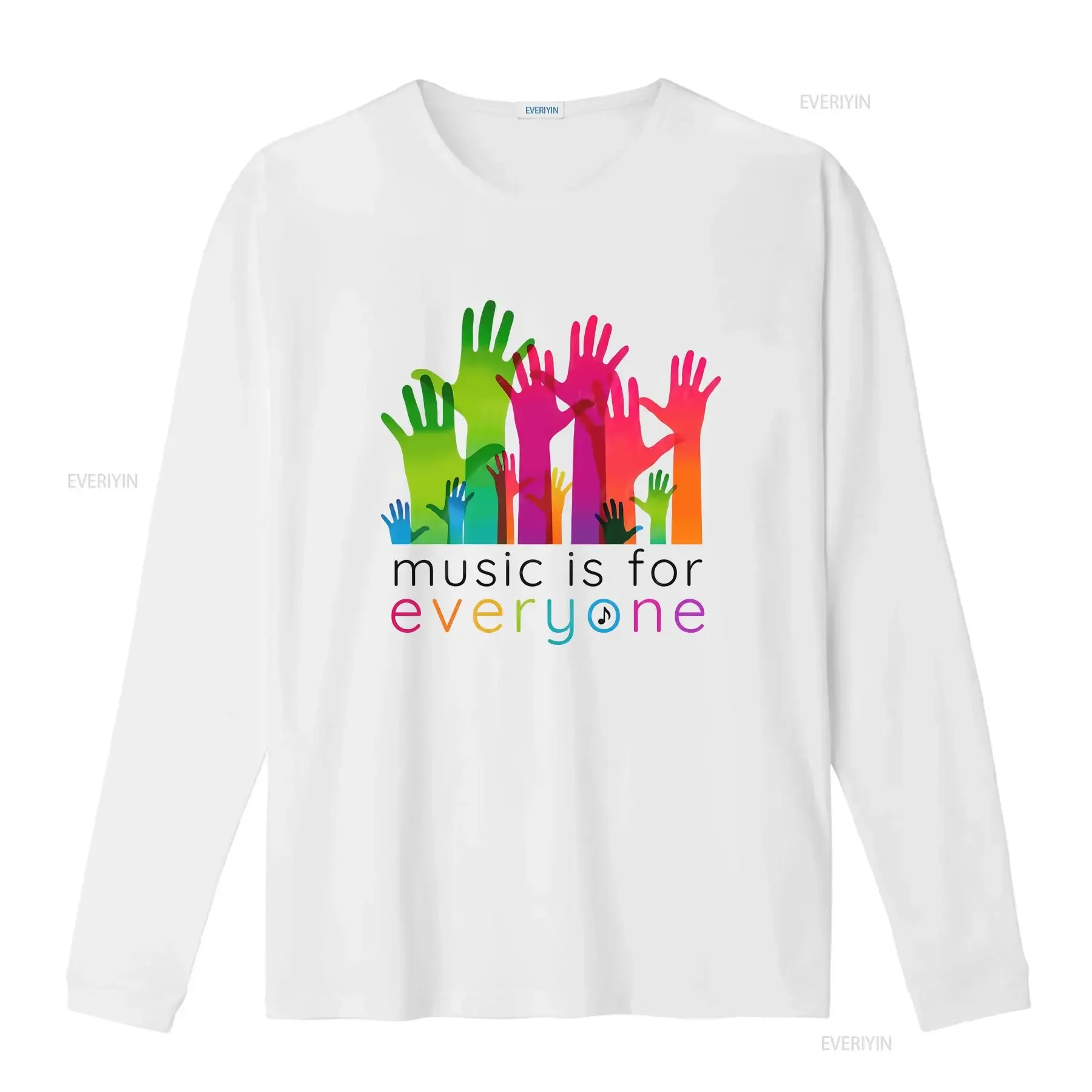 Music is for Everyone T Shirt Musician Teacher Instructor Inspirational Specialist Director vintage Washed Unisex Breathable