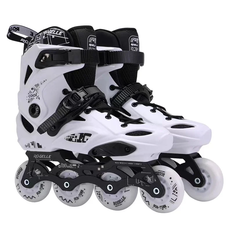 X9 Rollschuhe-Schuhe für Erwachsene, Inline-Skating-Sneaker, 4 Räder, PU-Rad, Slalom-Patines, Größe 35 bis 44, weiblich und männlich