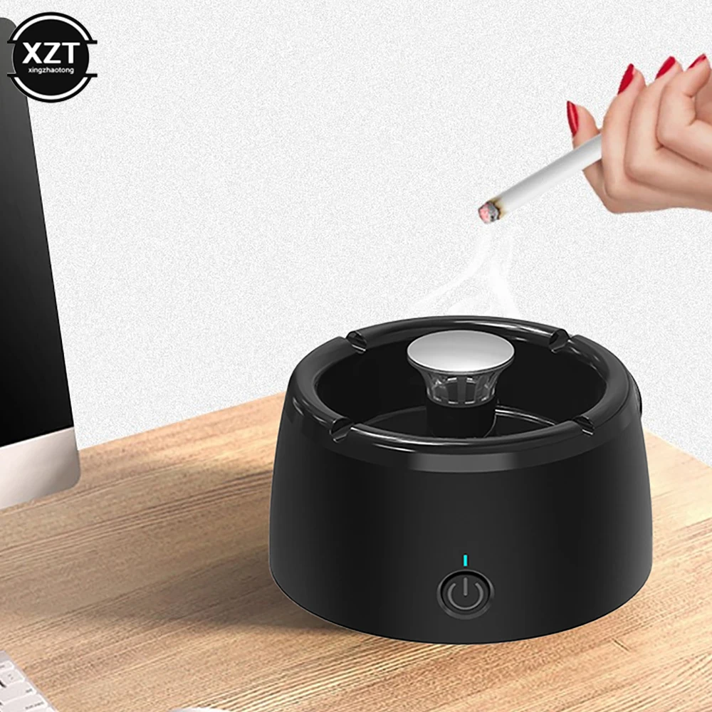 Multifunctional Ashtray Home Intelligent Small Air Purifier Second-hand Smoke Absorber Decomposer Portable Filter