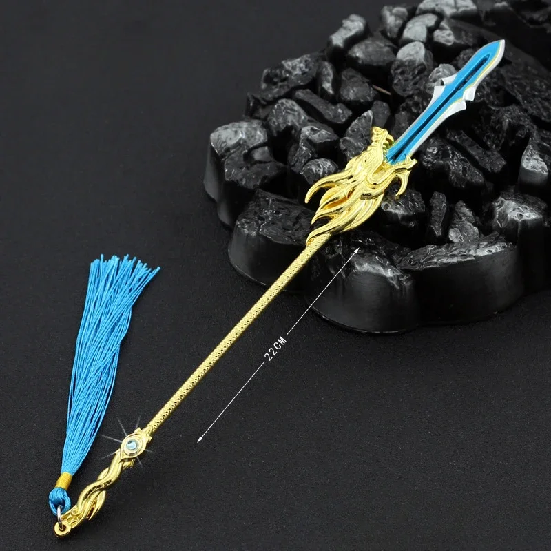 Anime Peripherals Snow Eagle - Lord Dragon Gun 22CM Weapon Prop Model All Metal Ornament Cosplay Weapon Sword Toy Chinese Sword