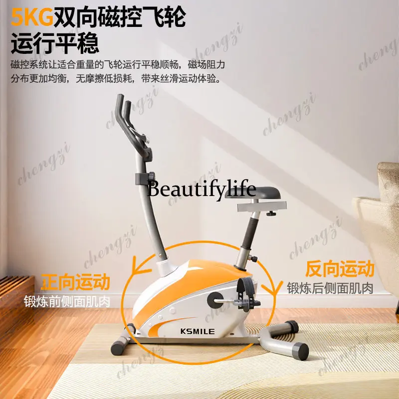 Exercise Spinning Bike Vertical Household Dynamic Silent Bike Magnetic Control Indoor Bike