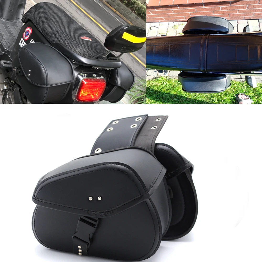 

Universal Motorcycle SaddleBag Motorbike Side Bags Storage Tool for Harley Suzuki Kawasaki Yamaha ﻿