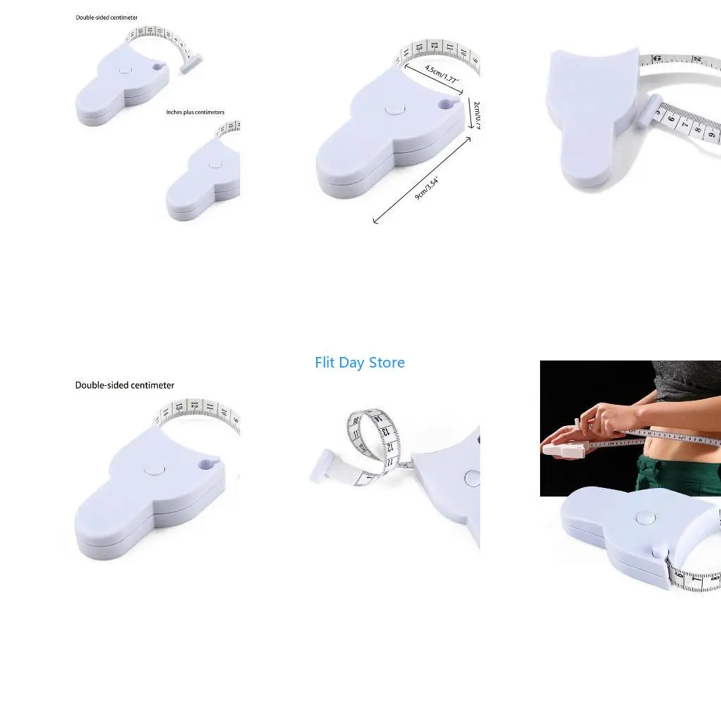 F92C Portable Y-Shaped Automatic Telescopic Tape Measure Body Measure Tape Measuring Ruler Soft Tape Metric/Inch Double Metri
