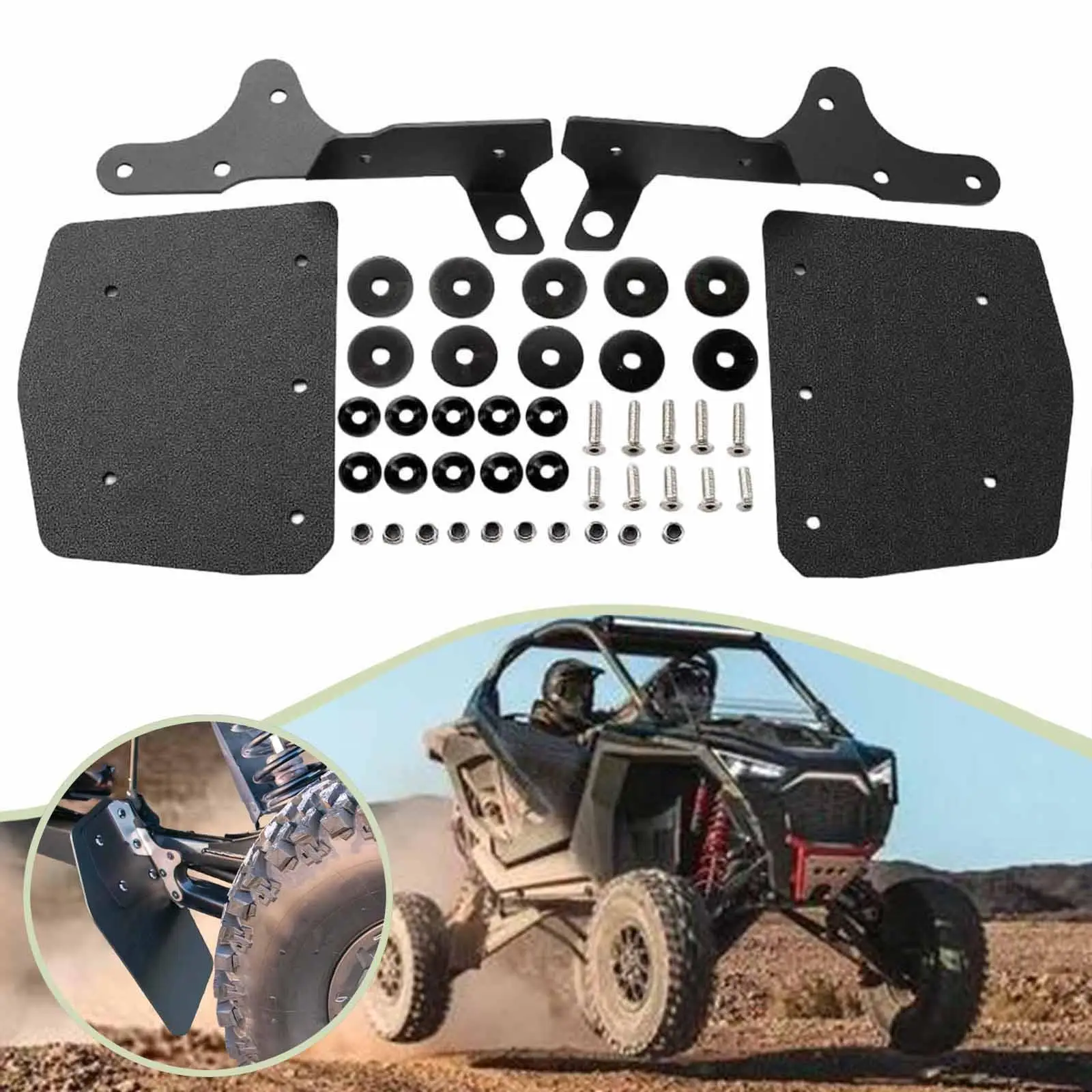 

Rear Trailing Arm Guards Mud Flaps Accessories Spare Parts Professional Replace Splash Guards Rear Fenders for Polaris