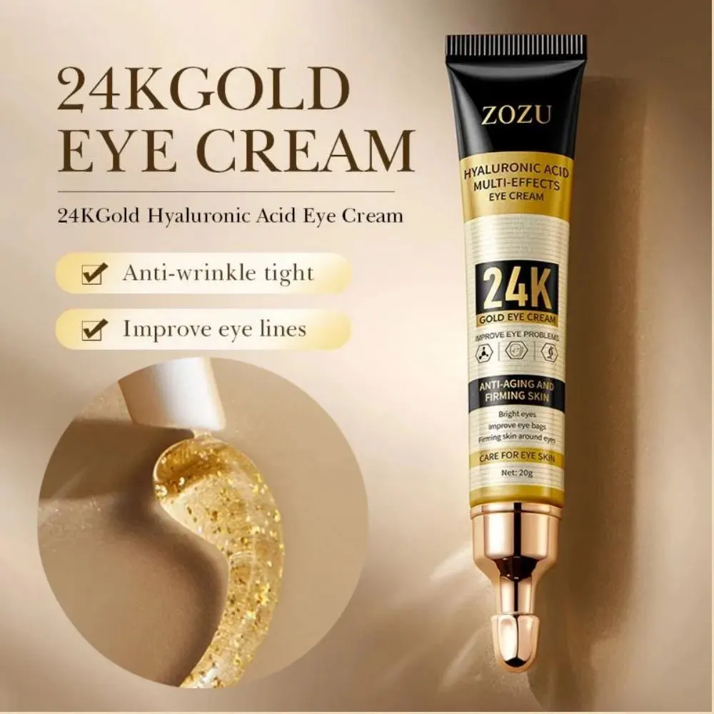 

ZOZU 24KGold Hyaluronic Acid Eye Cream Firming Fading Fine Lines Anti-dark Circle Cream Hydrating Nourishing Eye Care