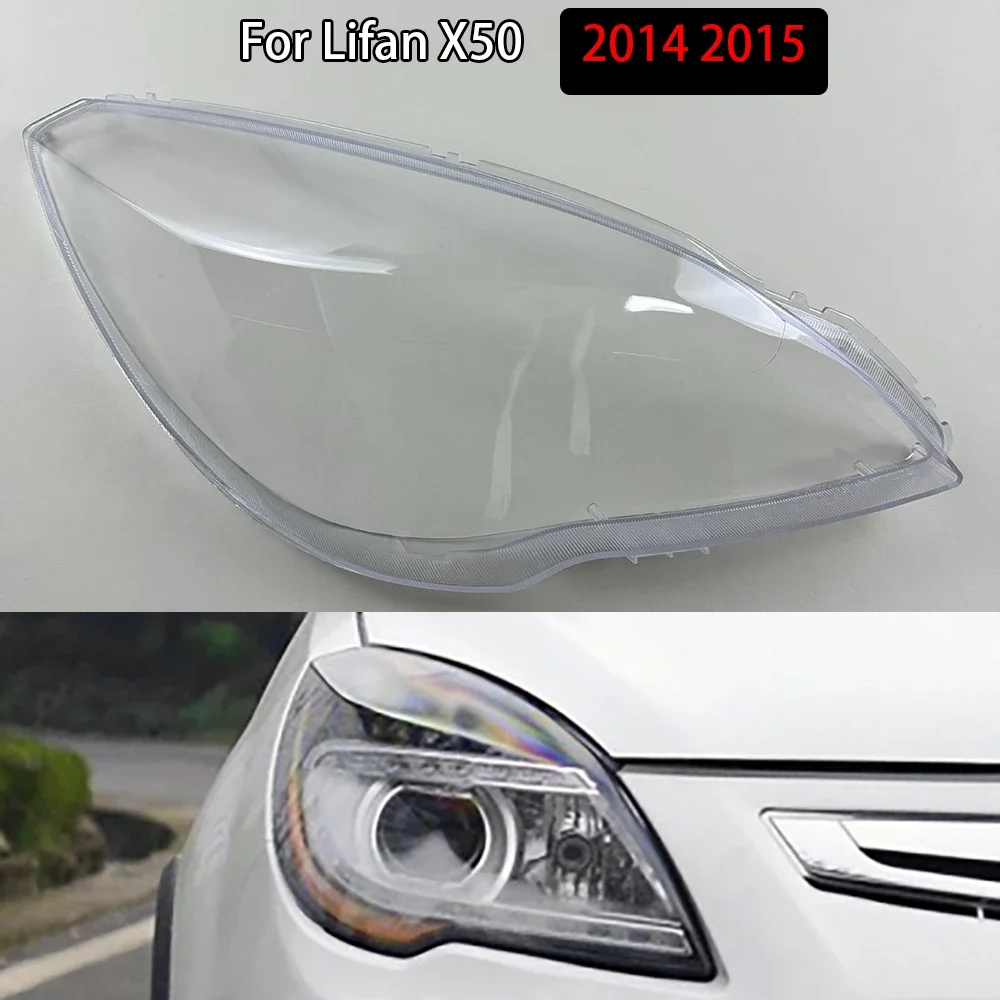 

Transparent Lampshade Front Headlight Shell Headlamp Cover Lens Plexiglass Auto Replacement Parts For Lifan X50 2014 2015