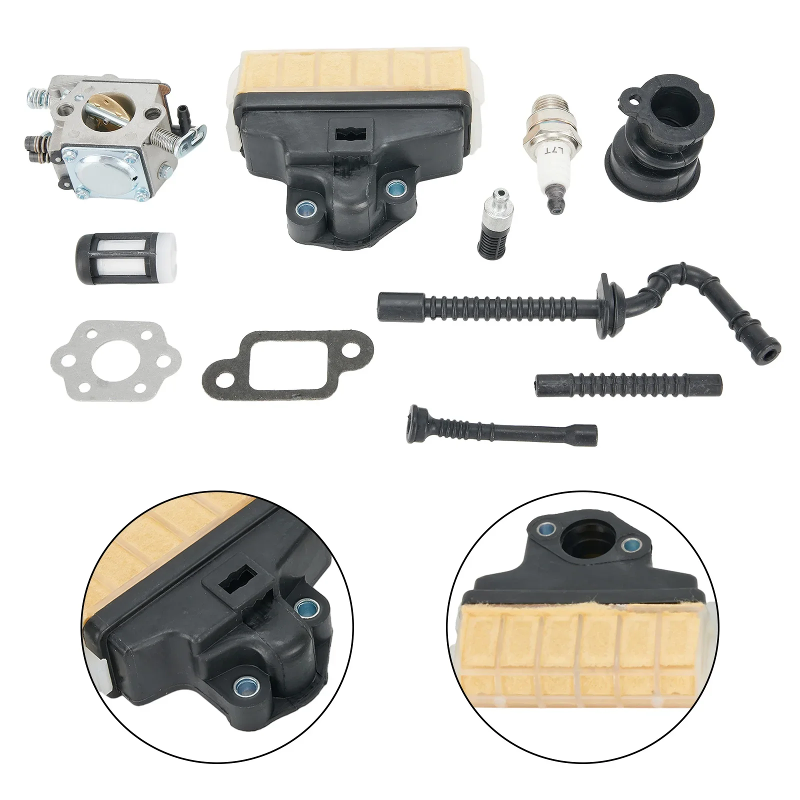 

Replacement Carburetor and Air Filter Kit with Intake Manifold Inlet for Stihl Chainsaw 021 023 025 MS210 MS230 MS250